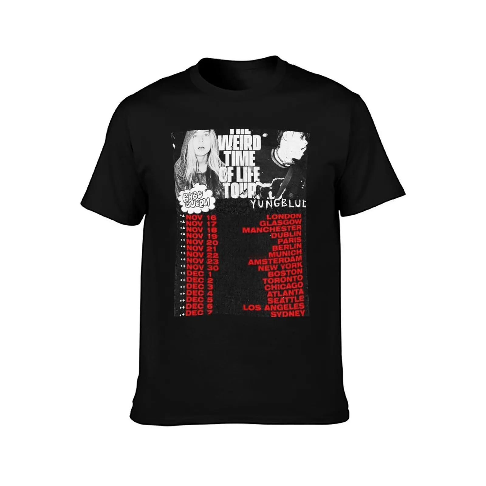 Baby Queen Virtual Tour T-Shirt Big Size Crew Neck T-Shirt