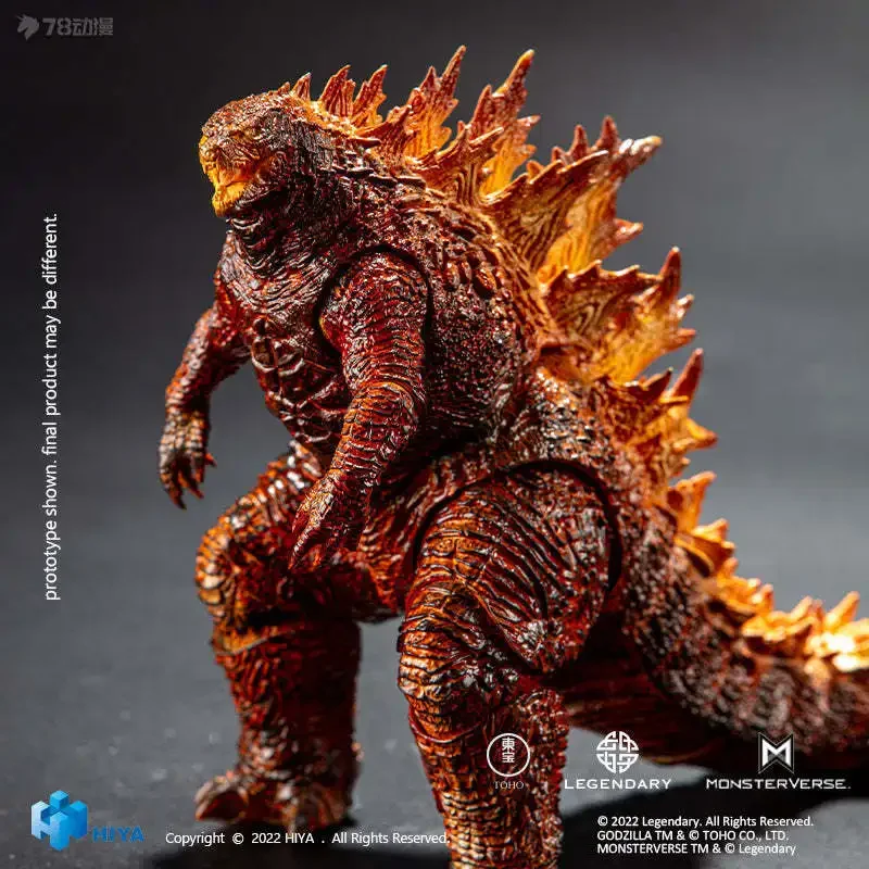 In Stock HIYA 18cm Burning Godzilla: King of The Monsters Movie Model Action Figure Toys Hobby BOY Gift