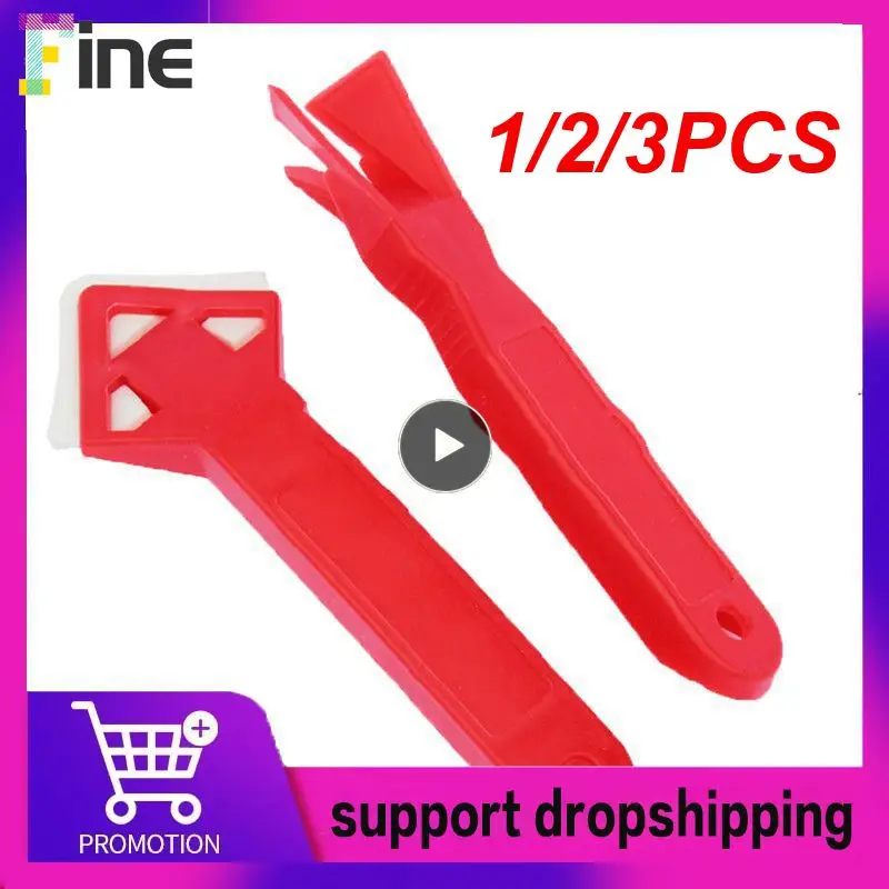 

1/2/3PCS In1 Glass Glue Angle Scraper Caulking Silicone Tool Shovel Binder Rubber Shovel Gereedschap Remover Angle Seam Spatula