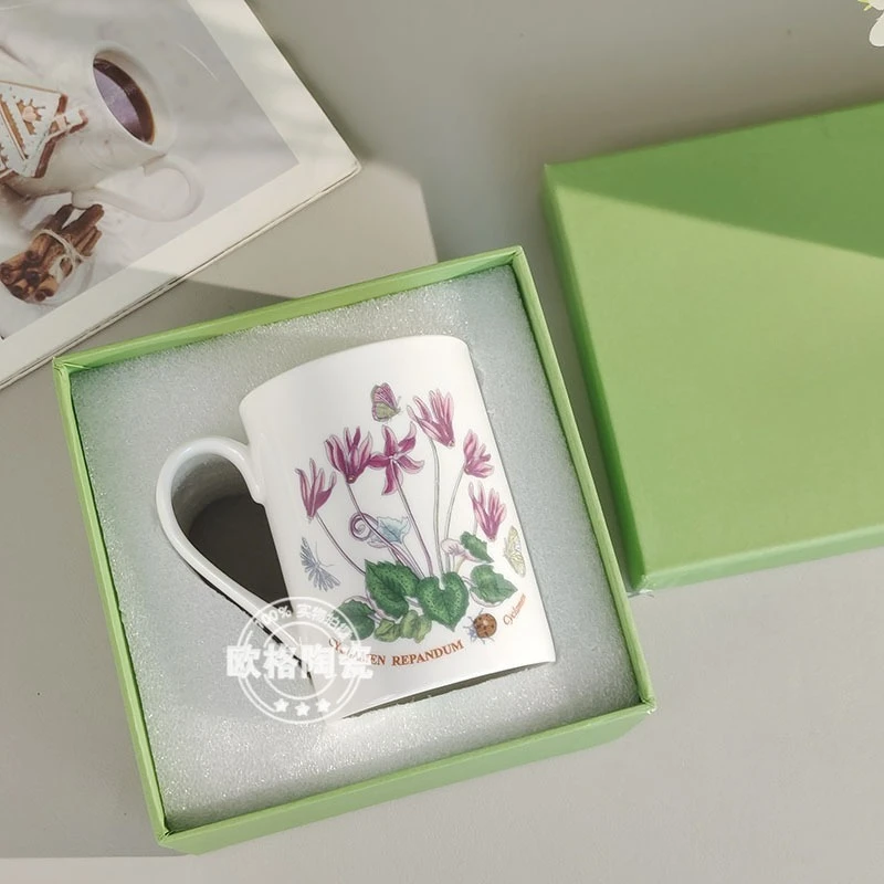 أكواب قهوة صينية متطورة بتصميم أوروبي أكواب سيراميك ممتازة لشخصين في صندوق عرض تقديمي أنيق #6