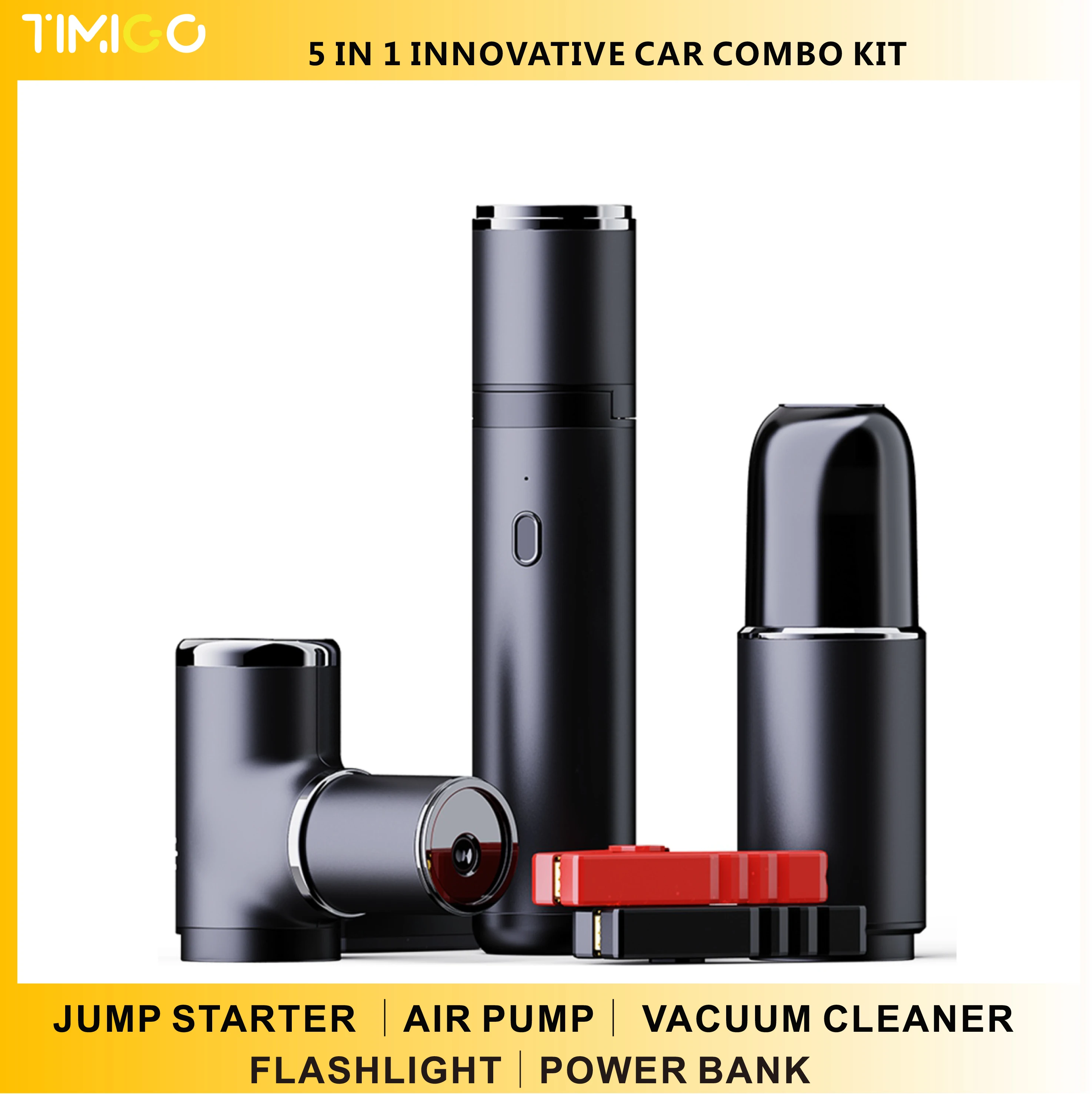 Car Jump Starter Air Compressor Power Bank Booster Auto Portable Battery Starter Device Air Pump Tire Inflator Vacuum Cleaner