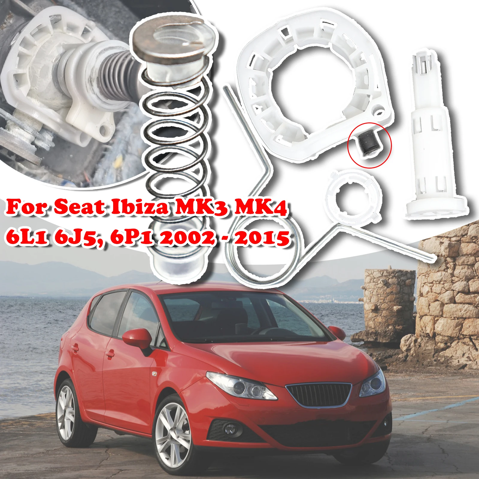 

Upgrade Gear Lever Spring Bearing Shell Bushing For Seat Ibiza MK3 MK4 6L1 6J5 6P Up Manual Linkage Repair Selector Shifting Fix