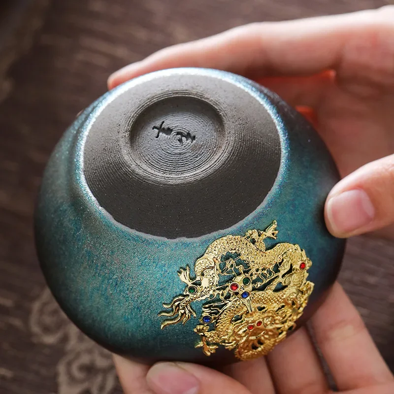 Guofeng personalized handmade master cup high-end teacup tea cup Kung Fu tea set household light luxury high-end