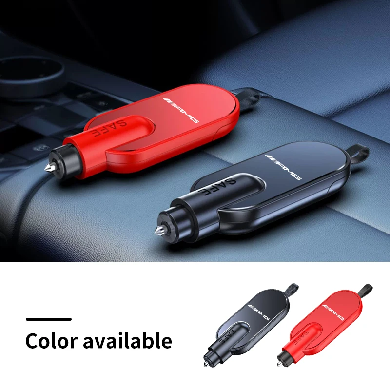 Mini Car Safety Hammer Emergency Self-rescue Tools For Mercedes Benz AMG A B C E S Class A180 CLK CLA GLE GLC GLK W205 W210 W108