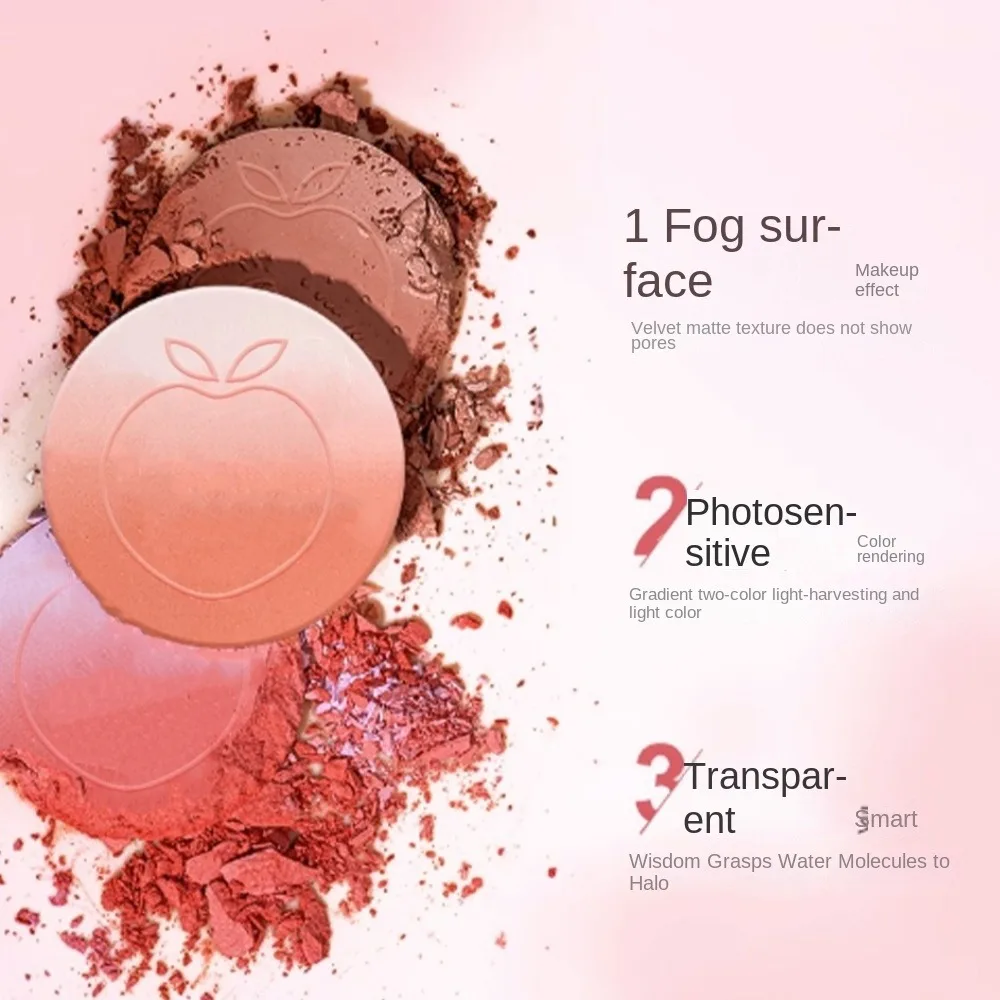 Paleta de rubor de baja saturación, colorete de niebla, acabado mate, rubor de gradación, brillo, maquillaje coreano de larga duración, uso profesional