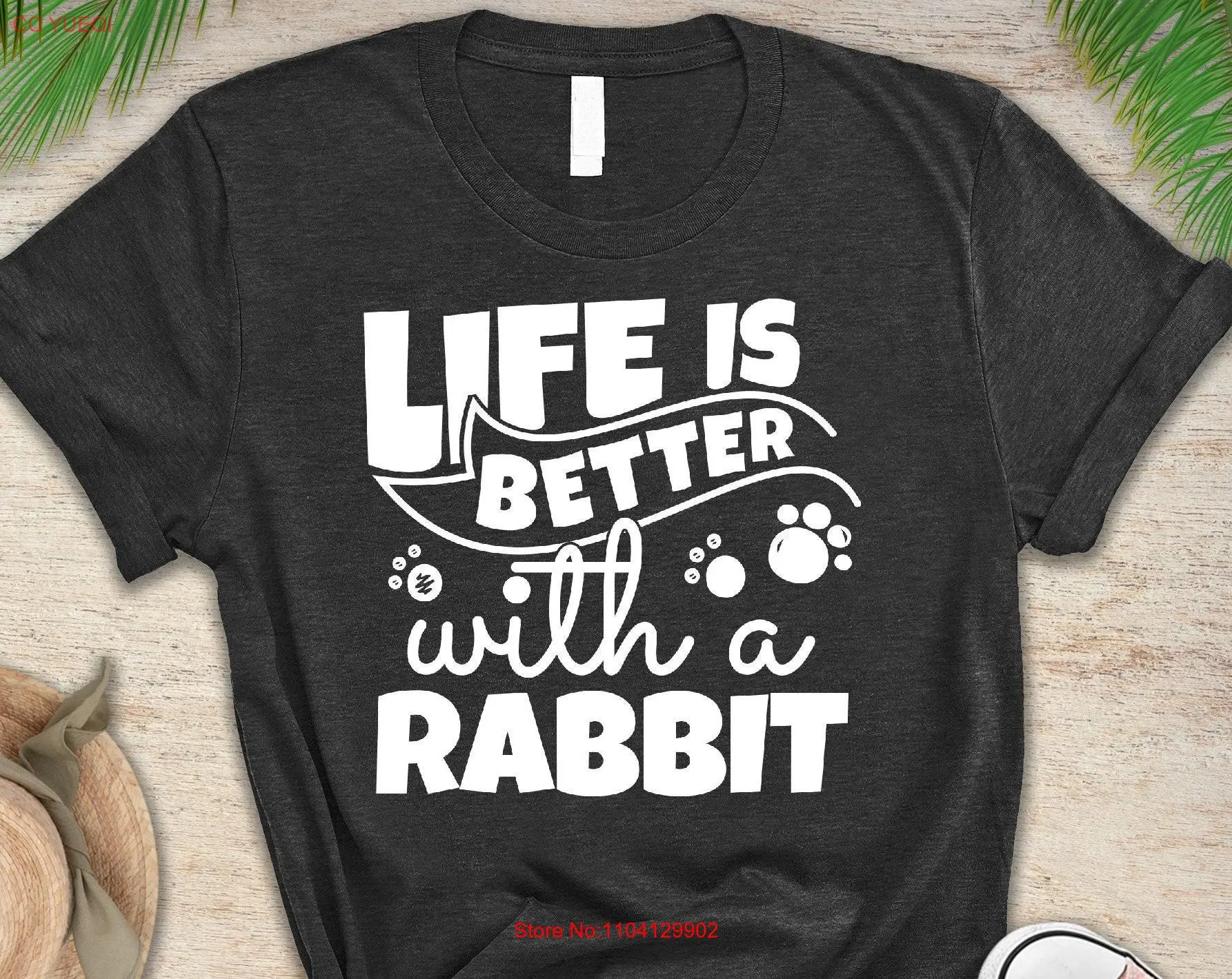 

Rabbit T Shirt long or short sleeves
