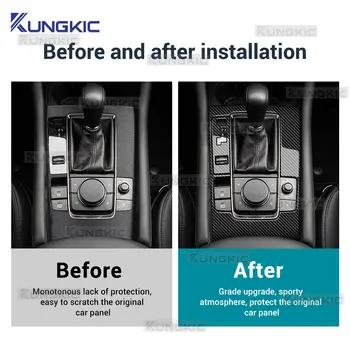 適用於馬自達3 Axela BP 2019 2020 2021 2022 2023 2024 2025款的真軟碳纖維貼紙,適用於自動擋左舵/右舵車型,附換檔面板。 10 最佳銷售 馬自達3 BP車身套件 - №6