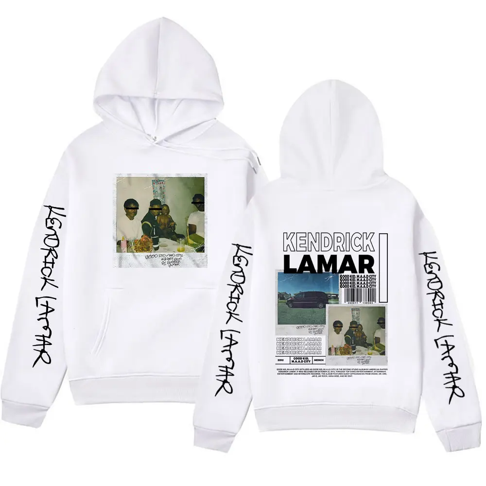 เสื้อสเวตเตอร์มีฮู้ดสไตล์ฮิปฮอปเสื้อฮู้ดชายหญิงเด็กดี Kendrick Lamp เสื้อสเวตเชิ้ตแฟชั่นขนาดใหญ่แนวสตรีท