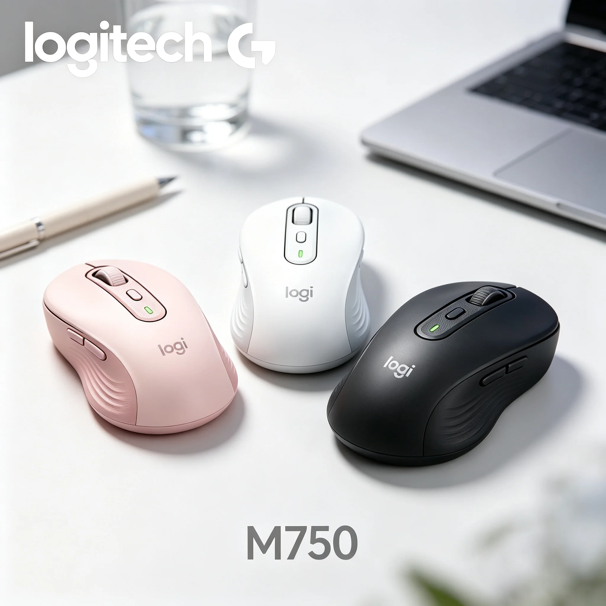 Logitech M750 Quiet‑Operation Gaming Office Wireless Mouse Work Without Disturbance For Night PUBG Game And Late Contract Overti