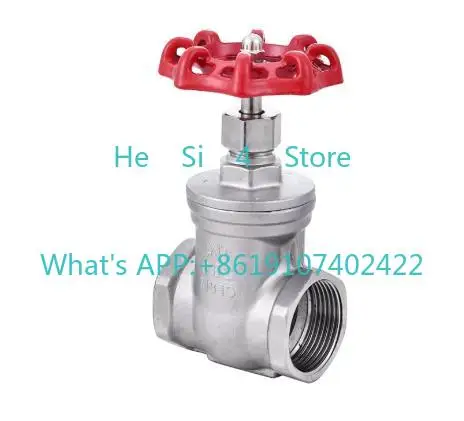 304 stainless steel wire buckle gate valve internal thread gate valve Z11W-16P water heating switch tap water valve4minutes1inch