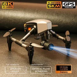 Nowy XD1 Mini Drone FPV profesjonalny podwójny aparat 8K 5G WIFI GPS wysokość utrzymująca cztery strony unikanie przeszkód Quadcopter zabawki