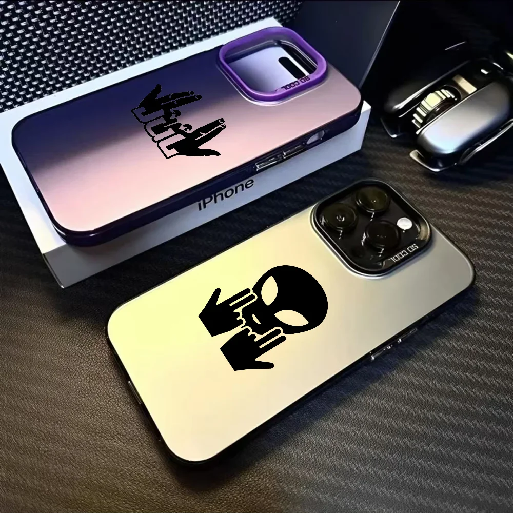 Rapper Singer simple jul logo Phone Case For iPhone 16 15 14 13 12 11 Pro Max Black Purple Matte Laser Metallic Aurora Funda