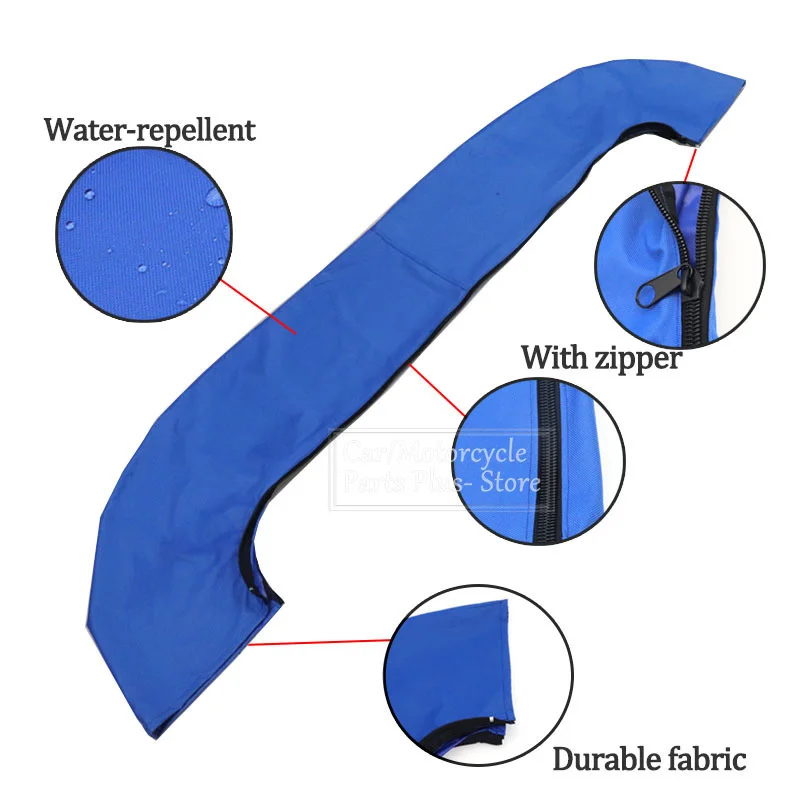 4-Bogen-Bimini-Stiefelüberzug oben, 600D, ohne Rahmen, Yacht-Bootsabdeckung mit Reißverschluss, Anti-UV, wasserdicht, staubdicht, Marine-Zubehör – Detail 2
