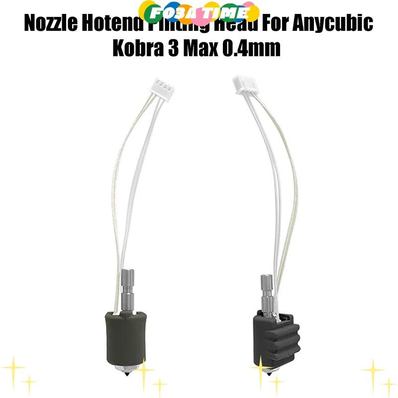 

Для Anycubic Kobra 3 Max Комплект насадок Hotend Печатающая головка Быстросменная насадка 3D-принтера Закаленная сталь 0,4 мм Для Kobra 3 Max Combo