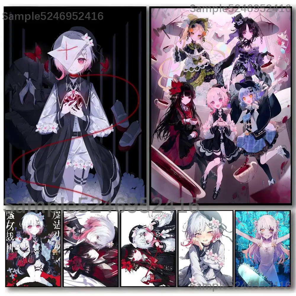 

M-Magical Girl Witch Trial Poster For Gift Wall Art Decoration Painting Office Decoration Frameless Waterproof