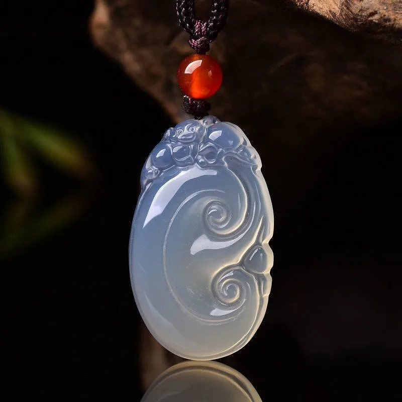 Guanyin Buddha Gong Safety strucPendant, Agate High Ice, Diversized, The Iso for Men and Women