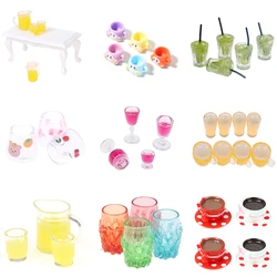 29 styles Miniature Beer Glass Coffee Cups Dollhouse Model Home Kitchen Food Drink Tableware Dollhouses Decor Doll Accessories