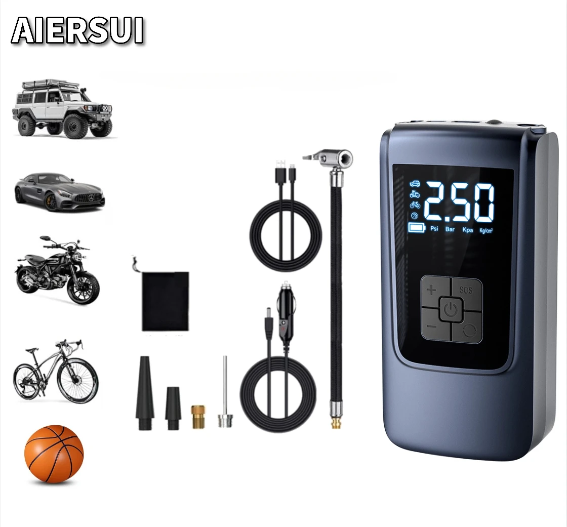 

Воздушный компрессор, воздушный насос для автомобиля, портативный насос для накачивания шин, электрический мотоциклетный насос, воздушный компрессор для автомобиля, мотоциклов, велосипедов