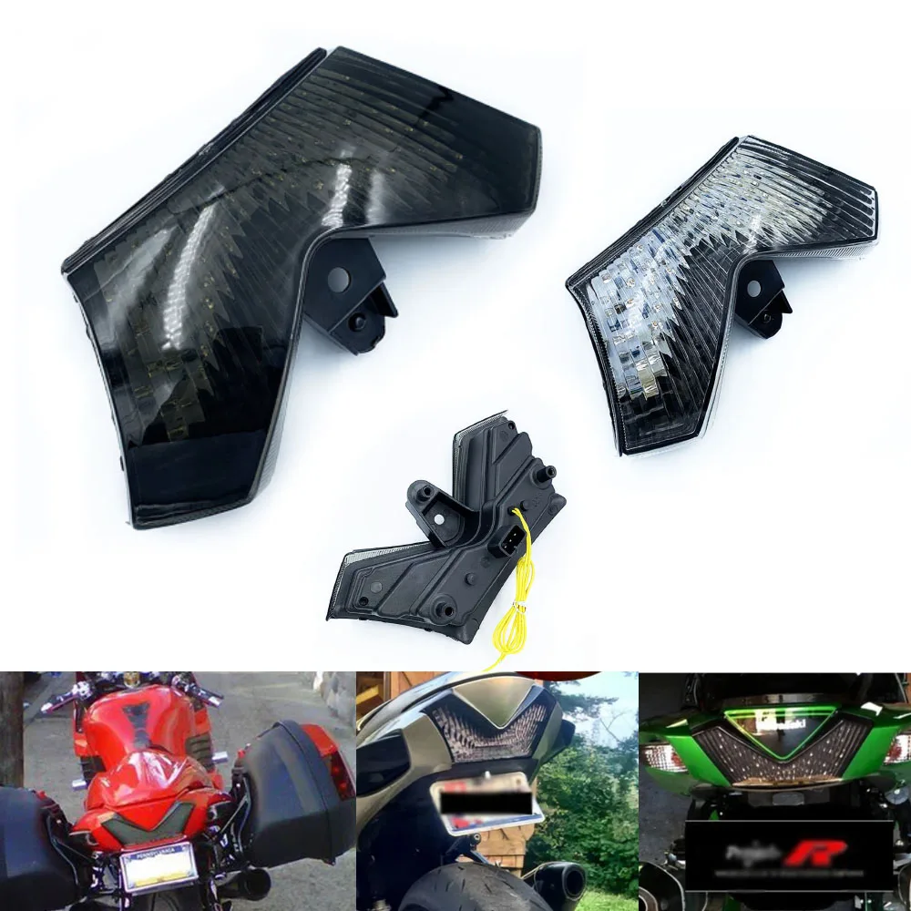 Motorcycle LED Turn Signal Tail Light For Kawasaki Ninja ZX14 ZX-14 ZZR1400 2006 2007 2008 2009-2011 For ZX14R ABS 2012-2017