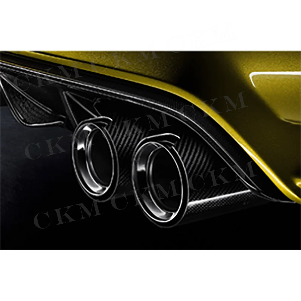 4pcs/lot Carbon Fiber Exhaust System Nozzle ID70mm For BMW G80 G82 G83 G87 Car Exhaust Tip ID81mm Stainless Steel Tailpipe