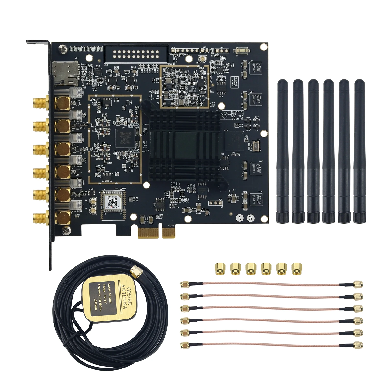 

Плата разработки B210 SDR, версия PCIE, поддержка программно-конфигурированного радио для UHD/GNURADIO/MATLAB/LABVIEW