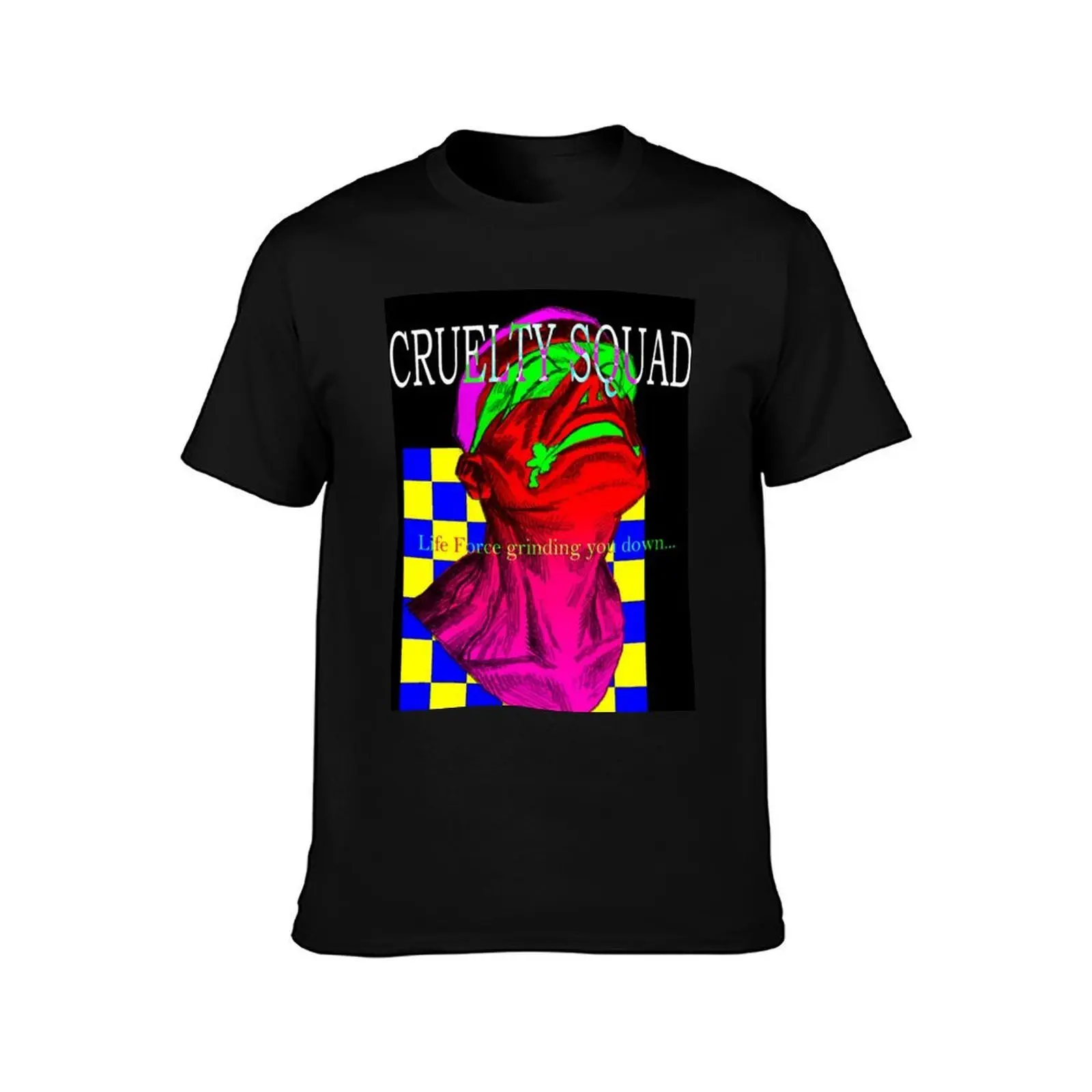 cruelty squad life force grinding you down T-Shirt t shirts for man cotton T-Shirt