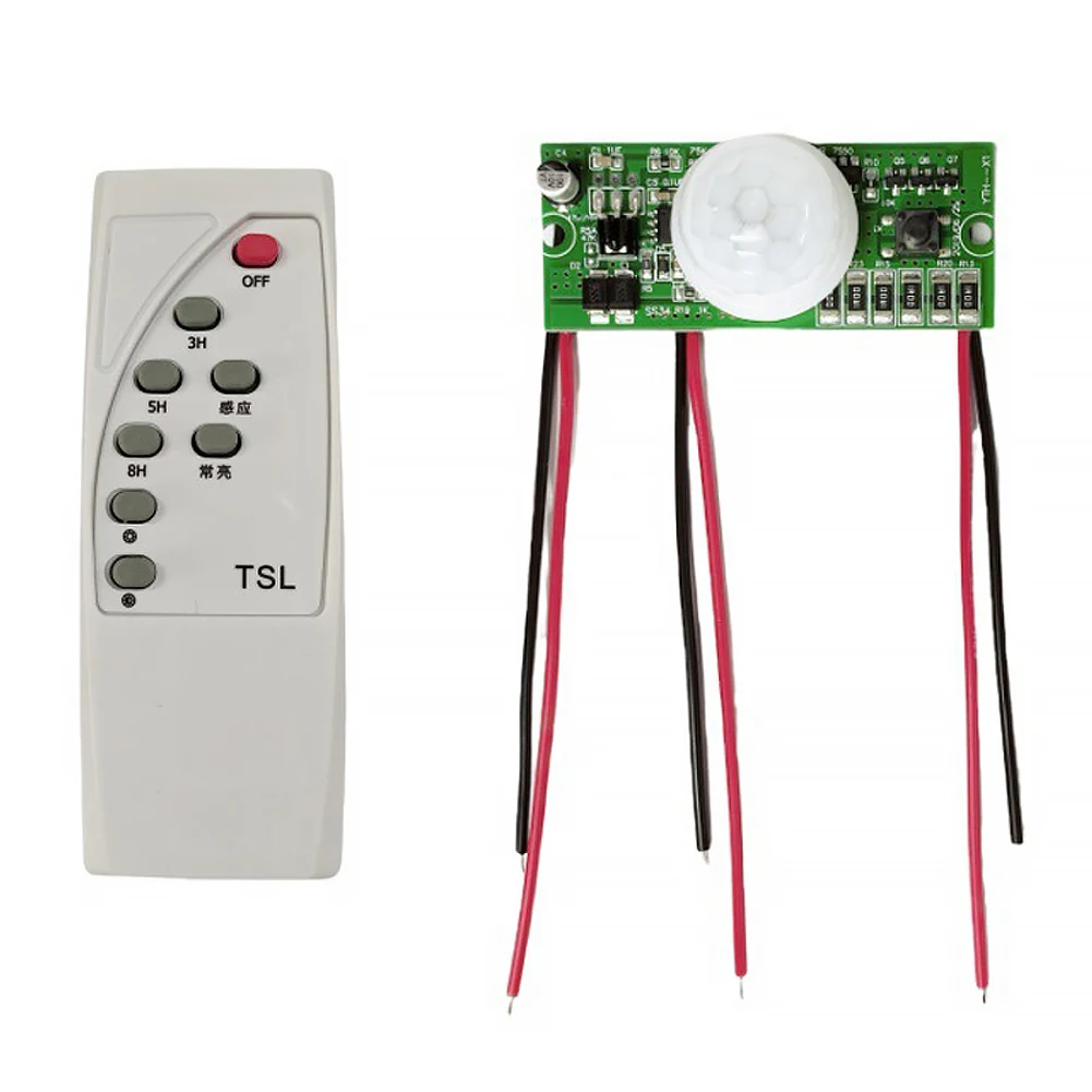 3.2 V 3.7 V Scheda lampada solare Circuito luce solare Modulo controller lampada solare a induzione umana a infrarossi con telecomando
