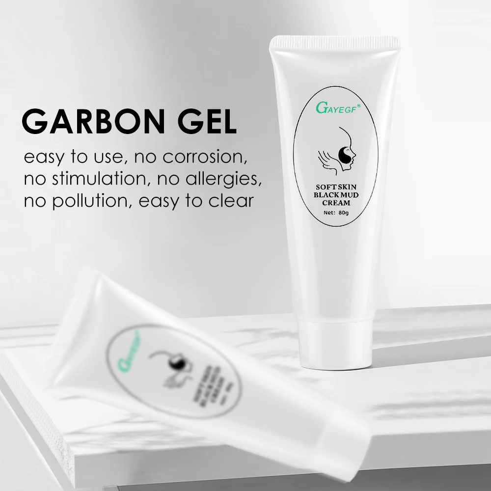 Neue Carbon Gel Tiefen Reinigung Feuchtigkeitsspendende Schwarze Gesichtscreme Für Laser Haut Verjüngung Entfernung Mitesser Bleaching Hautpflege