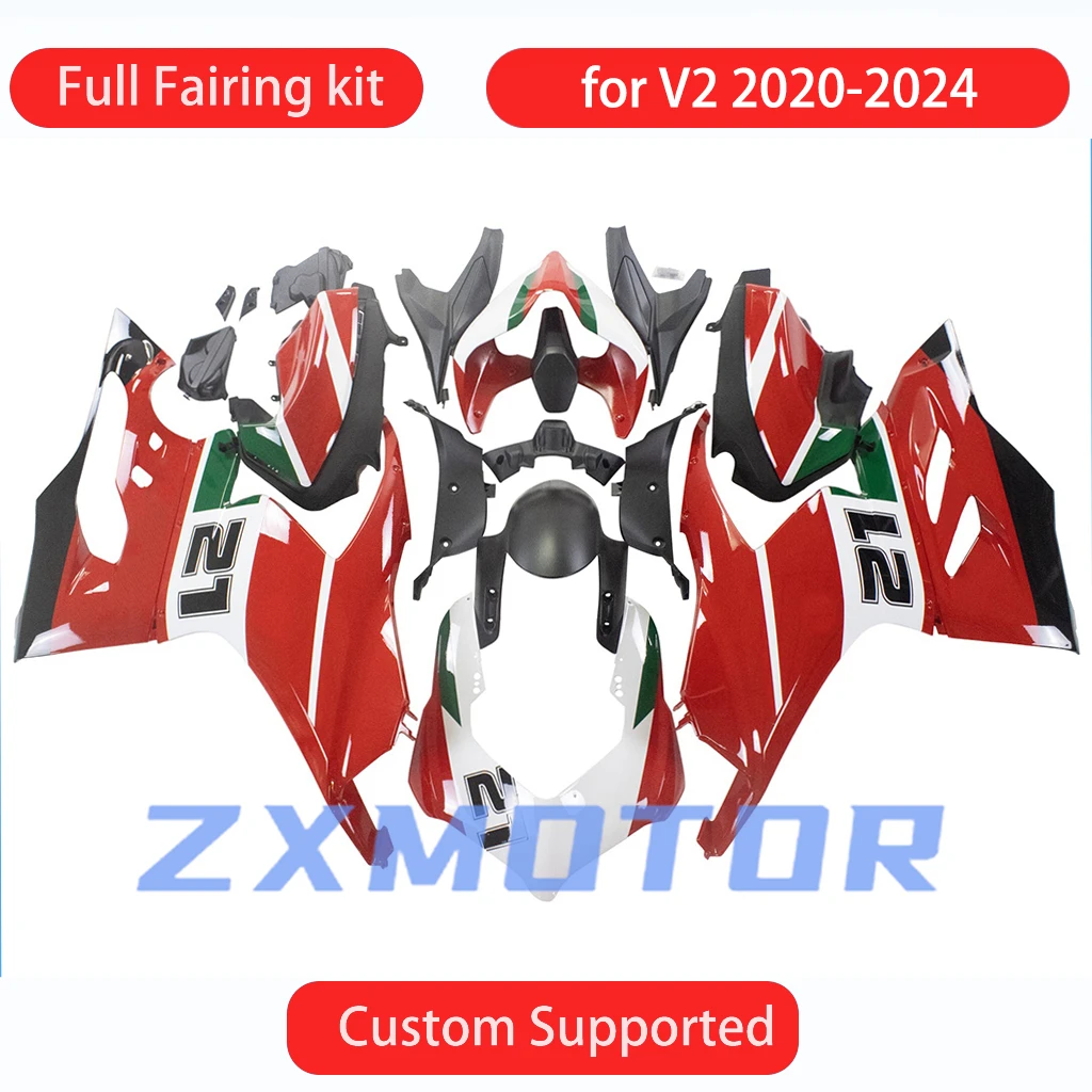 Carenados para DUCATI V2 2020 2021 2022 2023 2024 accesorios de motocicleta Kit de carenado personalizado de carreras de carrocería 20 21 22 23 24