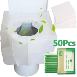 Juste de siège de toilette en forme de poulet, 1 à 50 pièces/lot, Polymères Closestool portables, Soluble dans l'eau, Sécurité pour voyage Camping, Accessoires HOAccessoires