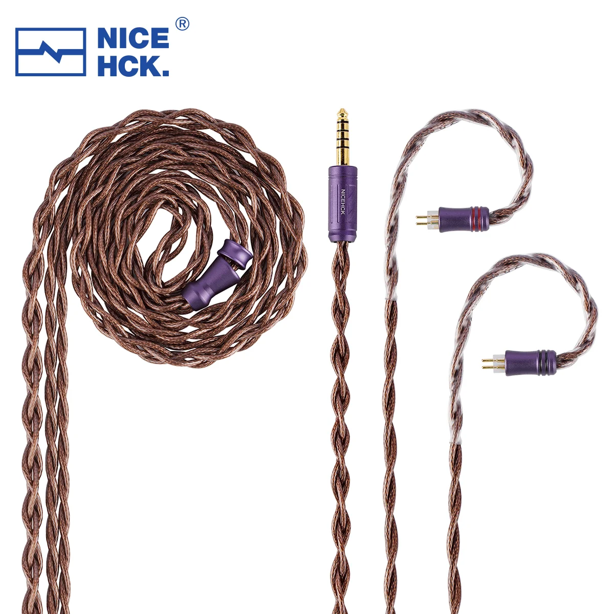 

NiceHCK HugLaura Replace Audiophile Cable 4 Copper Materials Mixed Earphone Wire MMCX/2Pin for Monarch Mk2 MagicOne HIMALAYA