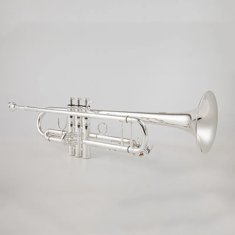 Made in Japan quality 9335 Bb Trumpet B Flat Brass Silver Plated Professional Trumpet Musical Instruments with Leather Case