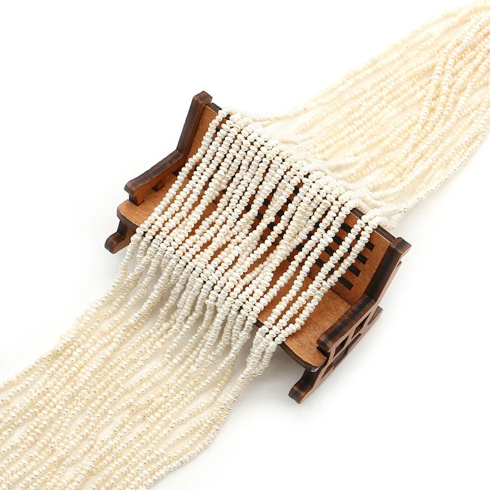 

Изысканные натуральные пресноводные барочные неправильные мелкие плоские жемчужины с прямым отверстием для изготовления ожерелий (материалы для рукоделия)