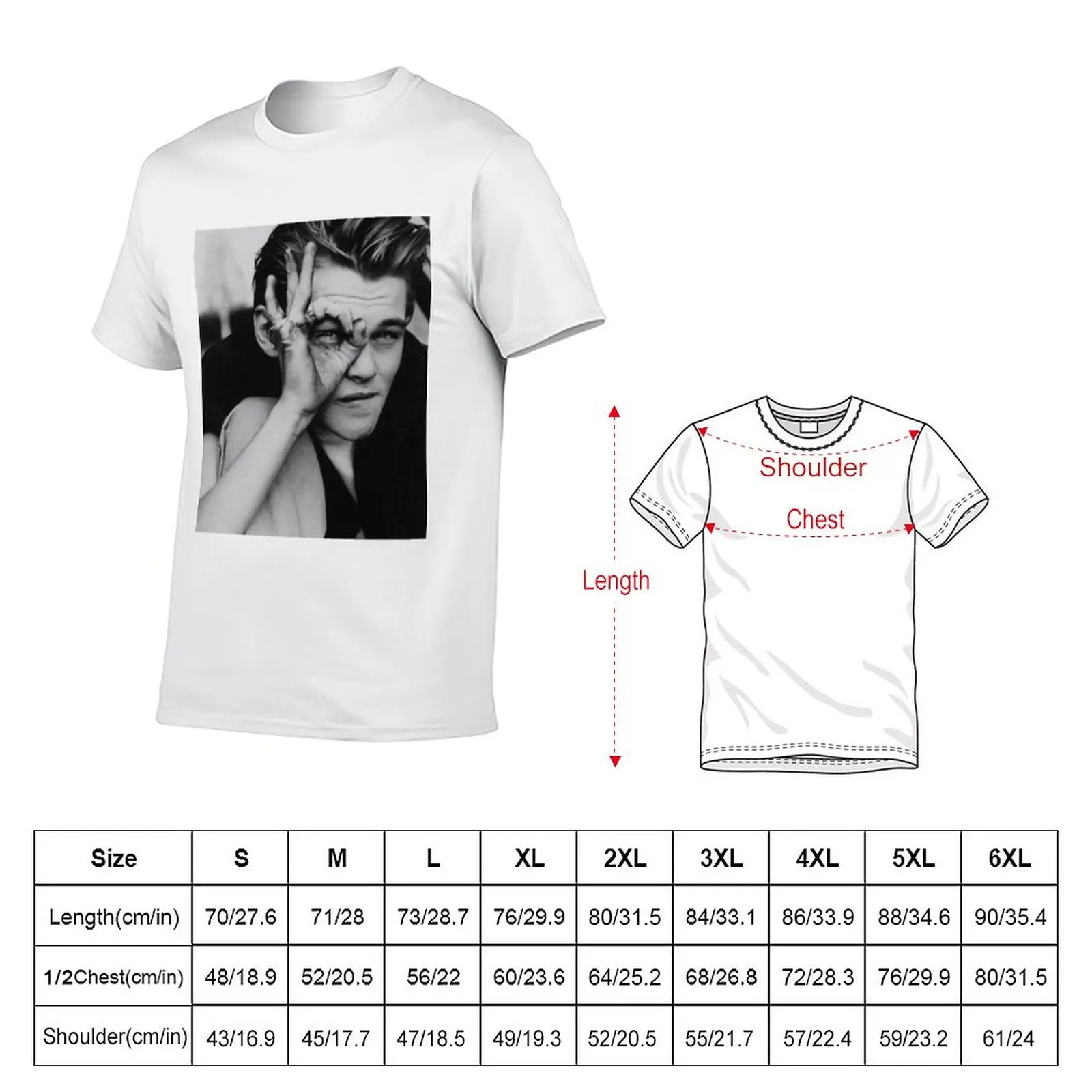 New Leonardo DiCaprio T-Shirt new edition t shirt Anime t-shirt heavy weight t shirts for men