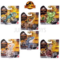 Jurassic World Snap Squad Velociraptor Indominus Rex Mosasaurus Carnotaurus Toro T-Rex Mini Dinosaur Figure Gifts Children Toy