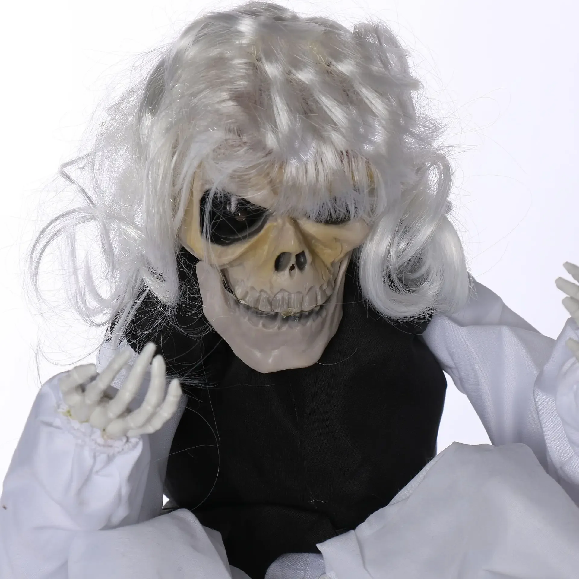 Crying Ghost Halloween Decoration Haunted House Props Bar Trick Props Chamber Madhouse Will Vibrate Female Ghost for Halloween - view 5