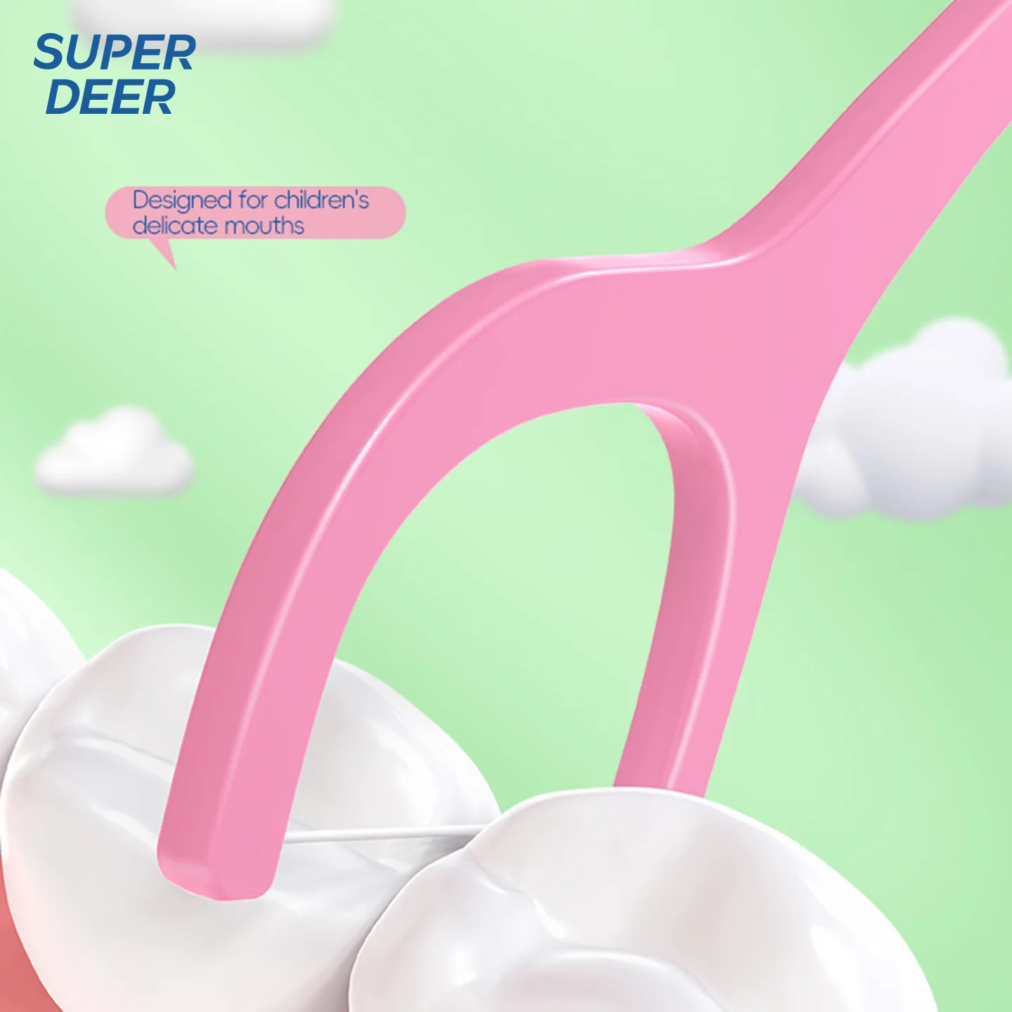Fawnmum Dental Floss Sticks For Children Portable Disposable Dental Toothpicks Cleaning Between Teeth Funny Oral Care Tool