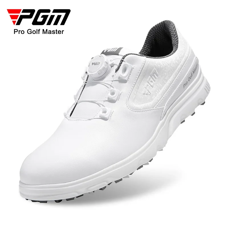 

PGM Men Golf Shoes Waterproof Anti-side Slip Knob Shoelaces Men's Summer Comfortable White Sports Shoes Sneakers XZ276