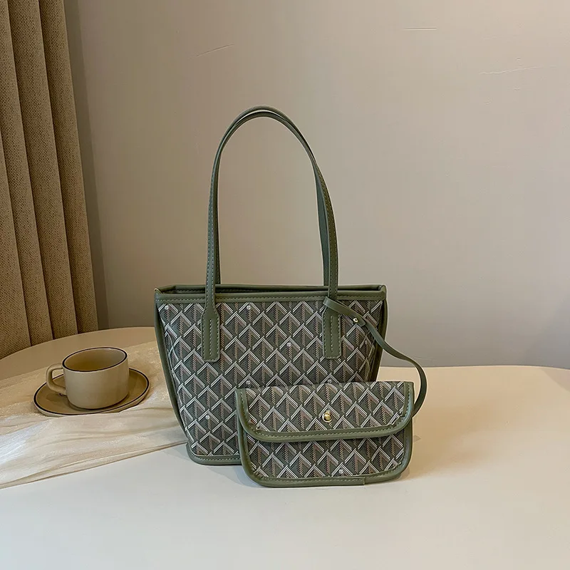 Bolso de mano bolso de compras clásico bolso de gran capacidad dos maletas bolso de hombro versátil