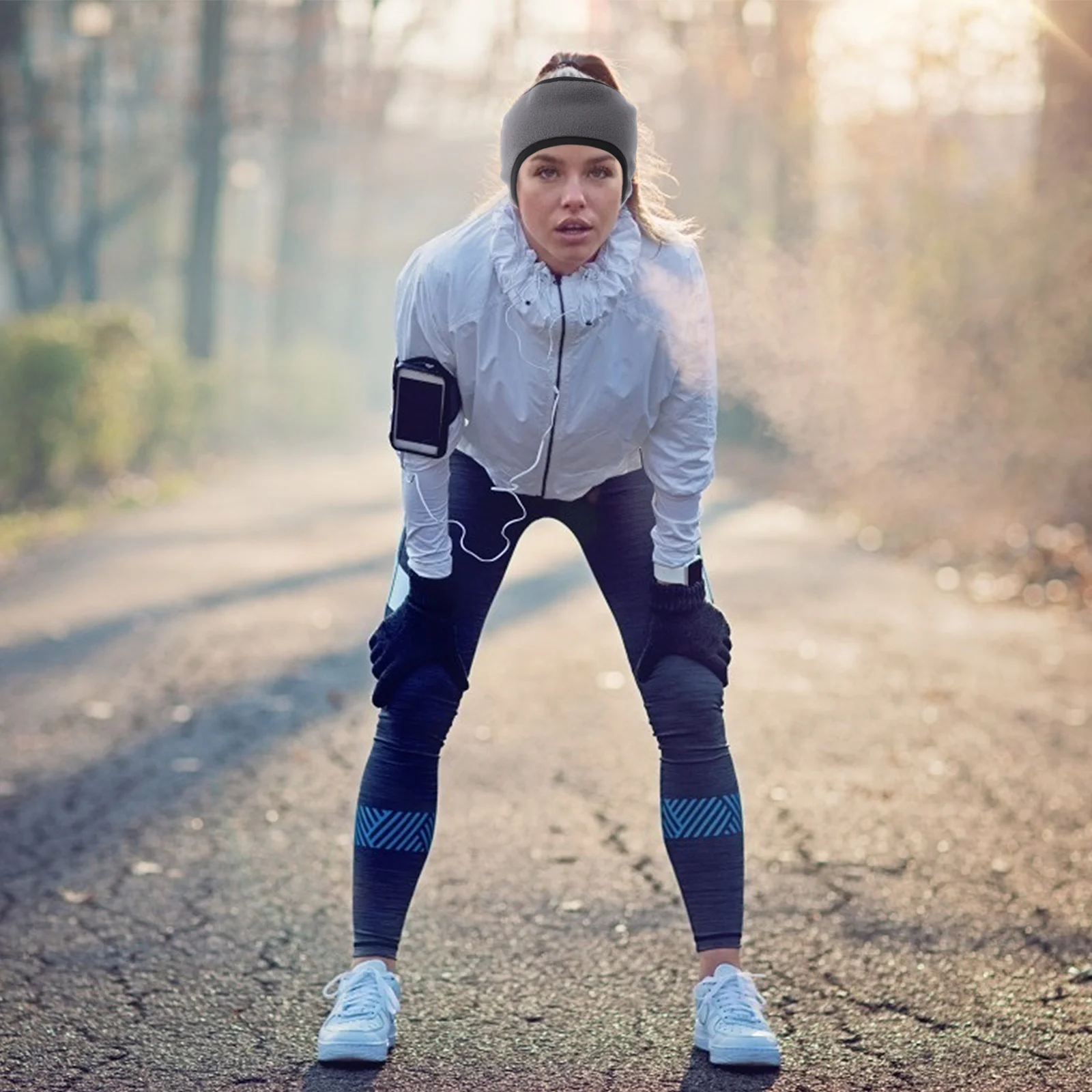 

2Pcs Windproof Warm Headband Polar Fleece Sports Wrap Lightweight Ear Warmer Full Cover Ear Muff Winter Headband Outdoor Use