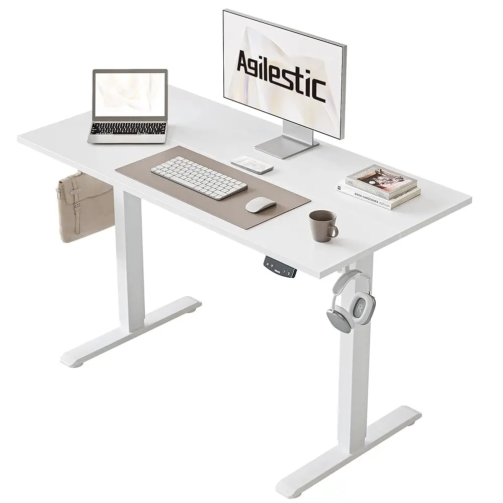 

Electric Standing Desk 40 X 24 Hes, Height Adjustable Desk, Sit Stand Up For Work Office Home, Ergonomic Rising Computer Table