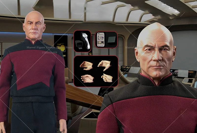 EXO-6 Interstellar Marines Legend Captain Picard Kreisverkehrs-Astrologen-Nummer im Maßstab 1:6, 12-Zoll-Komplettset, Actionfigur, Soldat