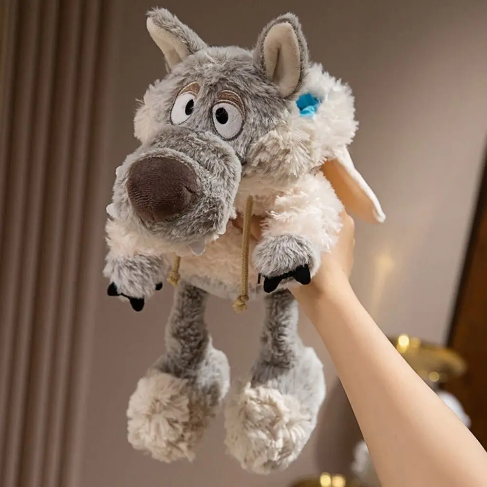 

PP Cotton Sleepy Sheep and Wolf Plush Toy Stuffed Soft Wolf in Sheep's Clothing Doll Cartoon Ins Wolf Skin Sheep Plush Doll