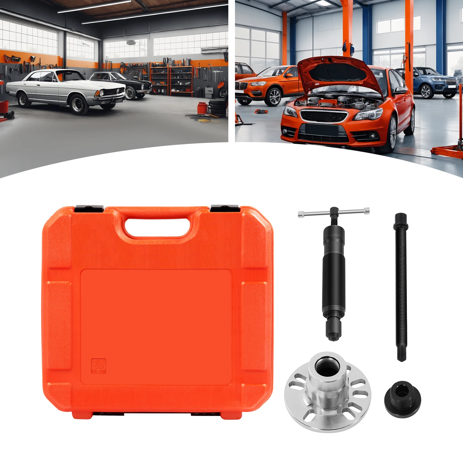 Kit d'outils hydrauliques pour le démontage de roues, 10 tonnes, 45 # Extracteur de moyeu hydraulique en acier au carbone, ensemble d'outils de démontage de roues pour voitures, SUV