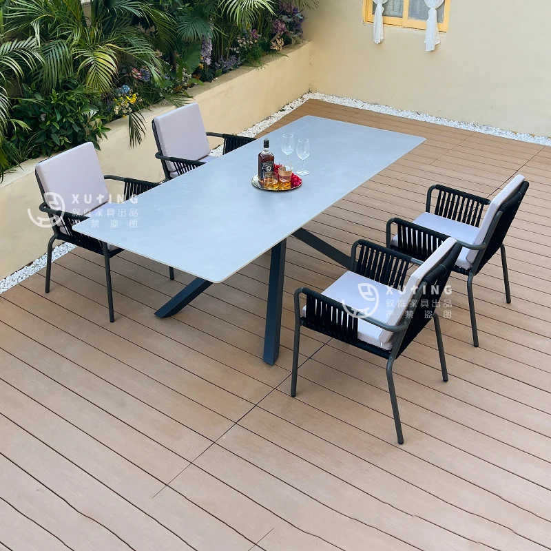 

Mobile Coffee Garden Furniture Sets Outdoor Chairs Desk Study Table Restaurant Conference Luxury Poker Mesa Salon Furniture