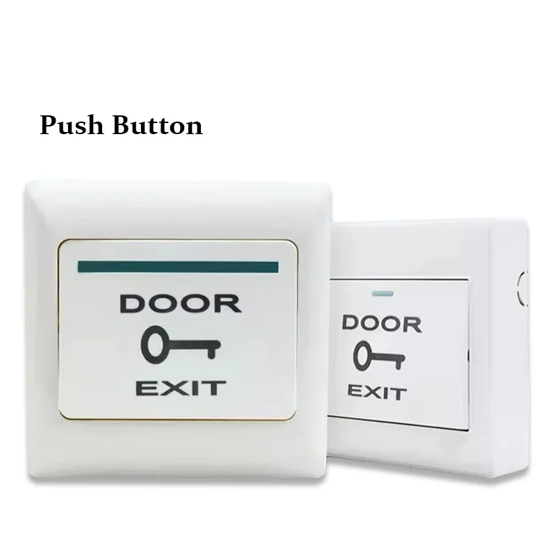 NO COM Plastic  Access Button Door Exit Push Switch Release Gate Opener Door Access Control System Entry Open Touch Button