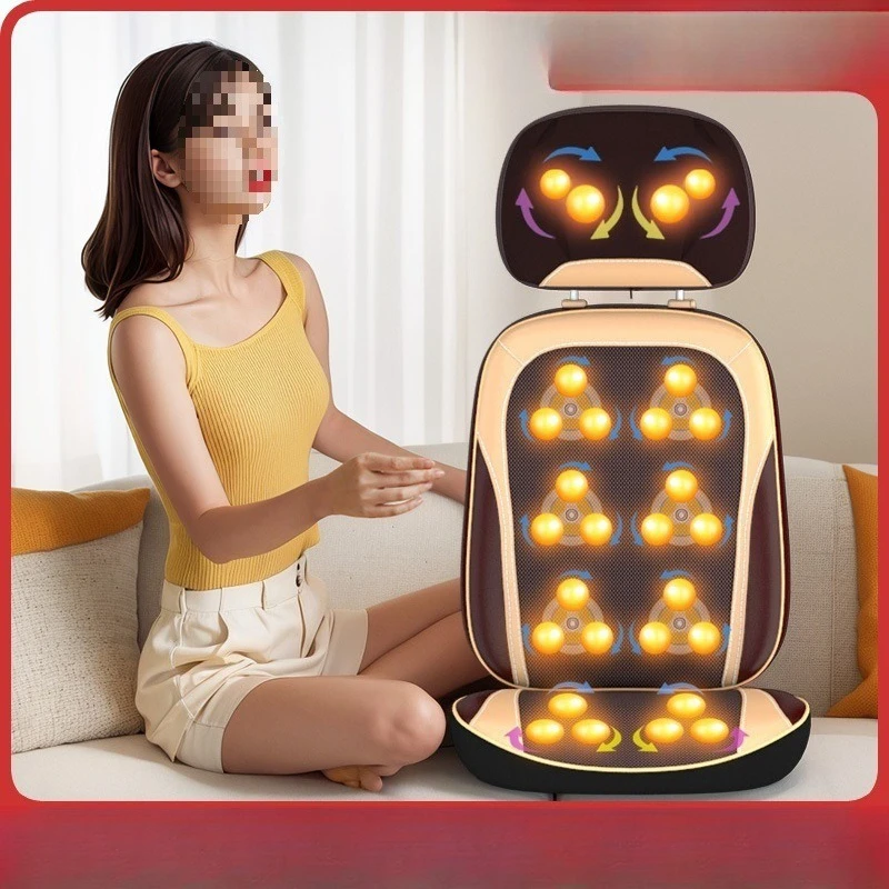 

Electric massage chair household whole body small folding multi-function simple automatic massager cervical spine waist back