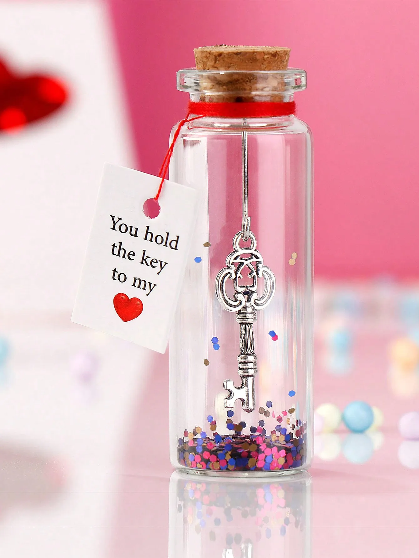 1pc Wishing Bottle Decorative Bottle Love Anniversary Wedding Mother's Day Valentines Day Gift For Mother For Her For Him