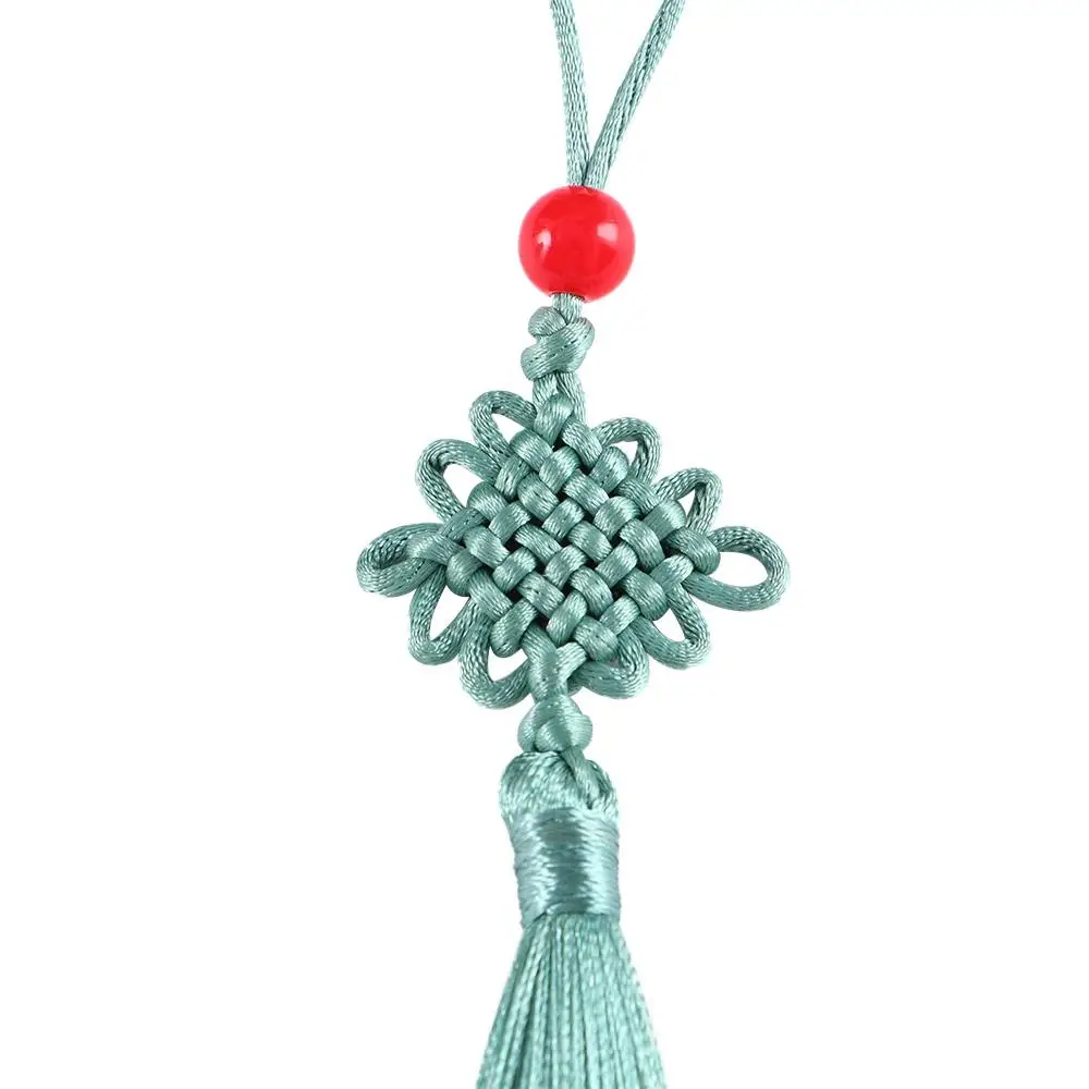 اكسسوارات الديكور قلادة ديكور المنزل Craft بها بنفسك الحرفية الصينية عقدة قلادة الصينية عقدة الحرير شرابة قلادة الستار سحر شرابة