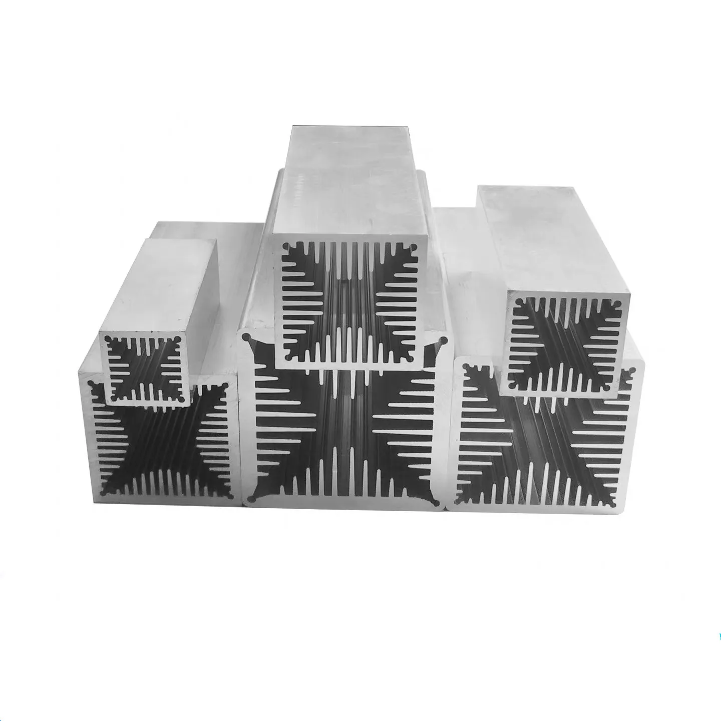 1pcs 30*30mm 40*40mm 50*50mm 60*60mm 70*70mm 80*80mm High Power Wind Tunnel Heat Sink Aluminum Profile Radiator